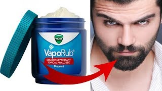 How To Use Vicks Vapor Rub For FASTER amp BETTER Beard Growth  HAIR GROWTH TRICK [upl. by Ripp237]