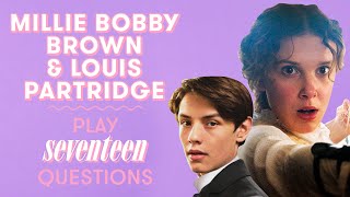 Millie Bobby Brown amp Louis Partridge Talk How to Deal With Heartbreak and More  17 Questions [upl. by Assilim]