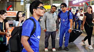 Rohit Zinjurke aka Reactionboi Crazy Fans Moment at Mumbai Airport and the Girls Expression is… [upl. by Oyek]