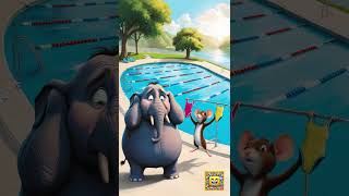 Elefant und Maus im Schwimmbad Witzige BadehoseGeschichte 🐘😆 [upl. by Oralee43]