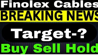 Finolex Cables Ltd Share Latest News Finolex Cables Stock Technical Analysis [upl. by Armalda699]