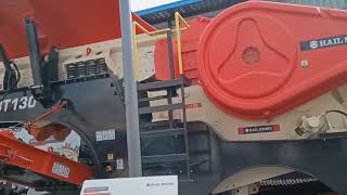 Hailstone Excon 2023 Jaw crusher Cone crusher Track mounted plant [upl. by Rocher]