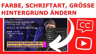 YouTube Untertitel Stil verändern Schriftgröße Farbe Hintergrund Schriftart amp mehr [upl. by Husha]