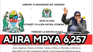 NAFASI 6257 ZA KAZI TAHASISI MABALI MBALI MCHINIAJIRA MPYA 6257 [upl. by Refitsirhc]