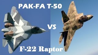 PAK FA T50 vs US F22 quotRaptorquot [upl. by Jennifer544]