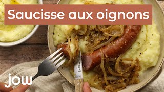 Recette de la saucisse aux oignons [upl. by Sucramrej]