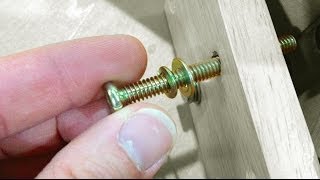 How to permanently secure a loose bolt or screw  Furniture Repair [upl. by Glasgo]