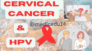 HPV CERVICAL CANCER ampHPV CAUSE SYMPTOMS MANAGEMENT medicedu14hpvvaccine cervicalcancersymptoms [upl. by Gnak]