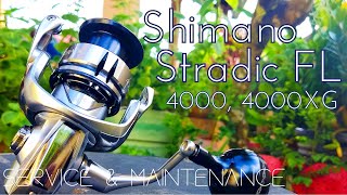 Shimano Stradic FL 4000  4000XG  Reel service and maintenance [upl. by Doxia]