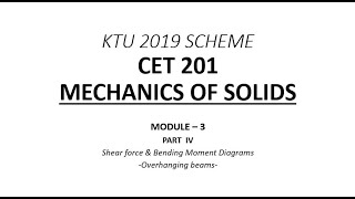 SFD amp BMD  Overhanging Beam  MOS  Module 3  Part 4  KTU BTech CE S3  Free Online Class [upl. by Feune]