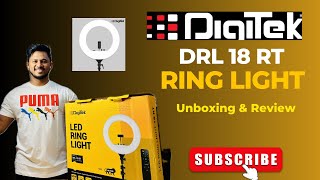 Unboxing portable Ring Light  DigiTek DRL18RT Dual Temperature Ring light ringlight digitalart [upl. by Reba]