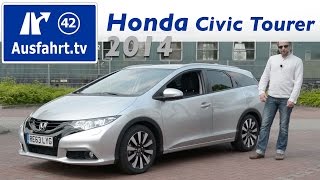 2014 Honda Civic Tourer 16 iDTEC  Fahrbericht der Probefahrt Test Review [upl. by Ades]