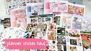 PLANNER STICKER HAUL  Plannerface SPC Lynner Designs amp more ad [upl. by Donaugh355]