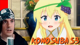 Kalathras REACCIONA al capitulo 3 de la tercera de KonoSuba [upl. by Lativa]