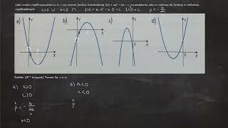 354 Ustal znaki współczynników a b c we wzorze funkcji kwadratowej fx  ax²  bx  c [upl. by Ladonna]