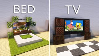 10 Simple Bedroom Ideas in Minecraft [upl. by Nanji]