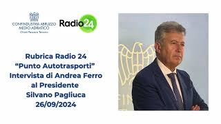 Intervista RADIO 24 al Presidente Silvano Pagliuca [upl. by Dwayne]