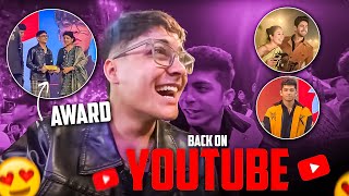 Back on YouTube with An Award 😍🏆  Yogesh sharma vlogs [upl. by Laeynad996]