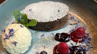 Watch This Molten Chocolate Dessert EXPLODE With Flavor [upl. by Hgielyak]