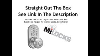 Unboxing MiLock DKK 02SN and TKK 02SN Interior Keyless Entry Lock [upl. by Ardnauqal]