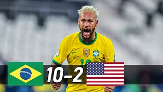 Neymar is Unstoppable Brazil vs USA 102 Full Review [upl. by Nerti]