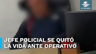 Isidro Cortes el mando policial que se arrebató la vida tras ser detenido en Operativo Enjambre [upl. by Zetniuq64]