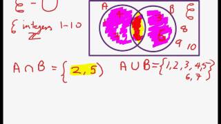 How to understand set notation explained IGCSE High School Math [upl. by Enaxor]