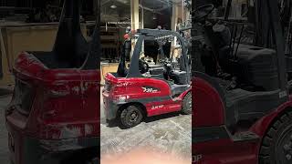 Never overload Fortunately our forklift still work good after rolled over forkliftsafety forklift [upl. by Yovonnda]