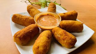 Potato Croquettes Potato Cheese Croquettes [upl. by Seilenna]