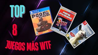 ¡Increíbles y Extraños Top 8 Videojuegos Más WTF de la Historia [upl. by Plafker266]