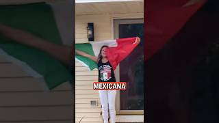 No le GUSTA la BANDERA de MÉXICO a su vecina gringa 🇲🇽 mexico bandera shorts [upl. by Concettina]