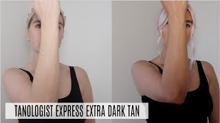 TESTING OUT TANOLOGIST EXPRESS EXTRA DARK TAN MOUSSE  LoveFings [upl. by Hallutama619]