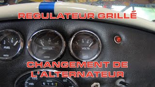 Régulateur de tension grillé  il faut changer lalternateur [upl. by Ynaffit]