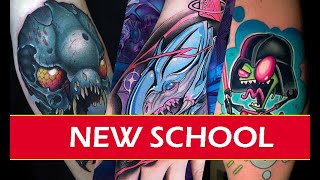 TATUAJES EN 5 MINUTOS ¿QUÉ ES NEW SCHOOL [upl. by Airam]