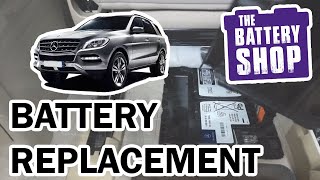 MercedesBenz ML350 20062015 and others listed below  New Battery Install [upl. by Teerell]