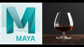 Maya Tutorial Modeling Whiskey Glass and Render [upl. by Aysab]