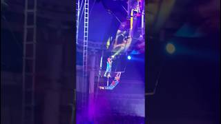 Flying clowns on a trapezethis is so much fun🤡😁 gym circus aerial flip trampoline acro [upl. by Oreves]