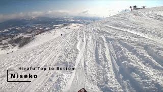 Snowboarding Niseko ski resort  Top to Bottom run ASMR [upl. by Noislla]