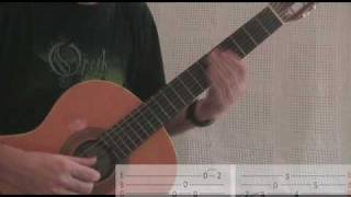 Opeth Guitar Lesson  Benighted part one [upl. by Selwin]