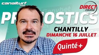 Pronostic QUINTE et courses PMU Dimanche 16 Juillet 2023  En partenariat avec GenybetTurf [upl. by Blackington]