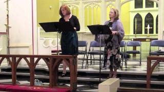 Sopranos Amy Spagna and Sandra Stayner Sing quotLaudamus Tequot [upl. by Brown]