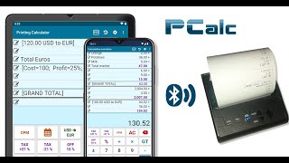 PCalc  Printing calculator now for bluetooth thermal printers [upl. by Gunthar]