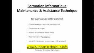 Cours de Maintenance 1 Introduction  Soutien et support technique assistance technique info [upl. by Ylsew]