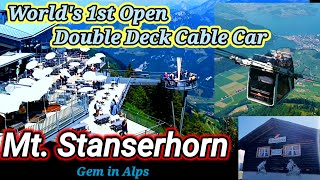 StranserhornHidden Gem 💎 of Switzerland  Worlds 1st Open Deck Cable Car amp Funicular switzerland [upl. by Farmer]