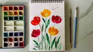 Watercolor florals for beginners [upl. by Valentia888]