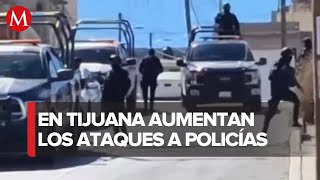 Agente de policía herido en enfrentamiento en la colonia centro de Tijuana [upl. by Ulysses]