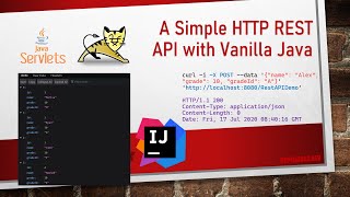 Simple Lightweight RESTful API with HttpServlet [upl. by Nolyak]