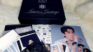 UNBOXING EXO 2022 SEASONS GREETINGS SMTOWNampSTORE [upl. by Enirehtak]