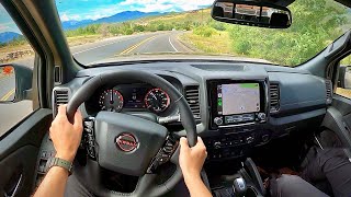 Towing 5700lbs in the 2022 Nissan Frontier Pro4X  POV Driving Impressions [upl. by Tallula]