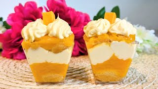 MINI MANGO TIRAMISU DESSERT CUPS  My Cooking Charm [upl. by Lotson86]